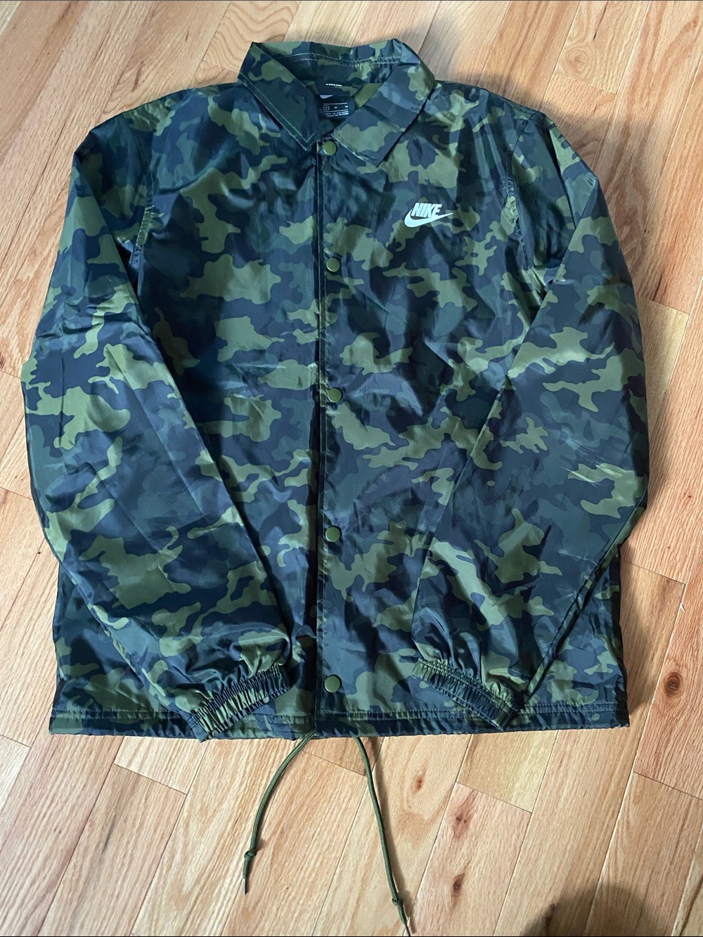 Nike Camo Coach Jacket - Green/Black